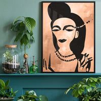 Abstract Peach Illustration Print
