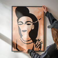 Abstract Peach Illustration Print