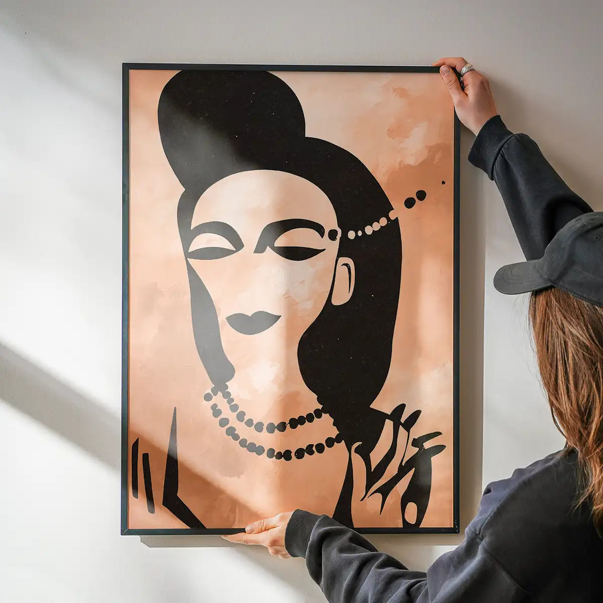 Abstract Peach Illustration Print