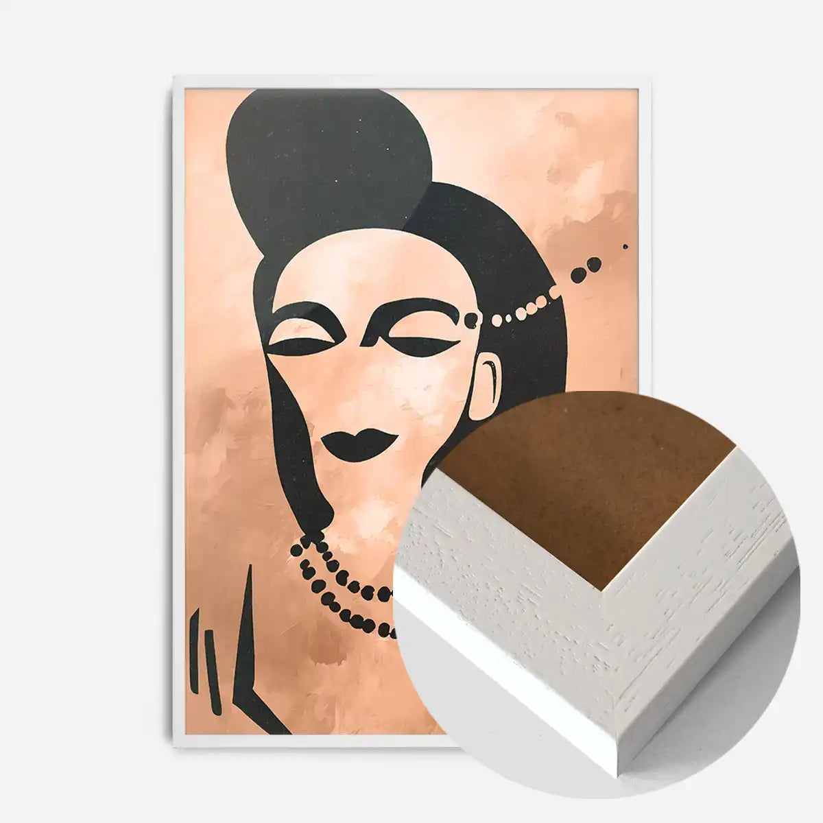 Abstract Peach Illustration Print