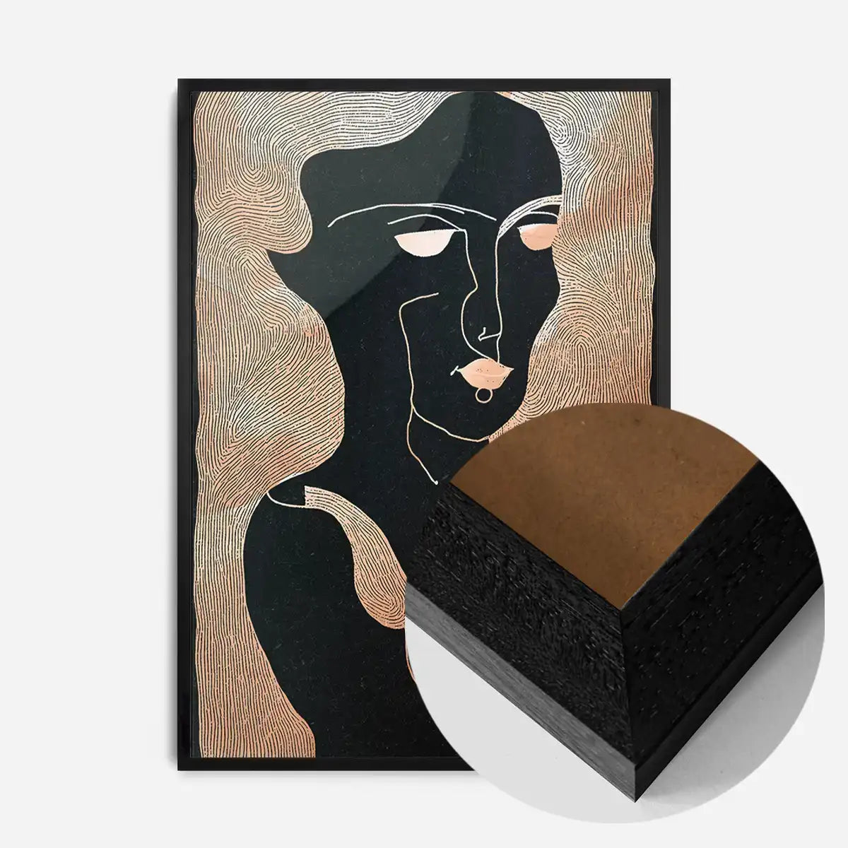 Abstract Peach Illustration Print 2