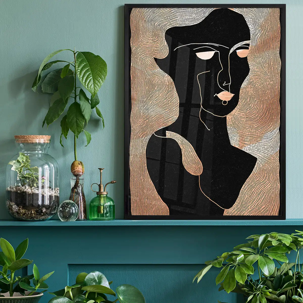 Abstract Peach Illustration Print 2