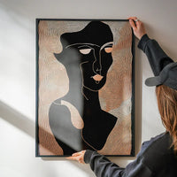 Abstract Peach Illustration Print 2