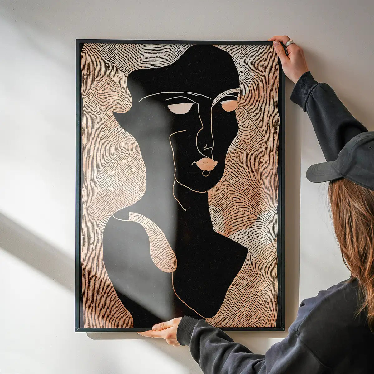 Abstract Peach Illustration Print 2