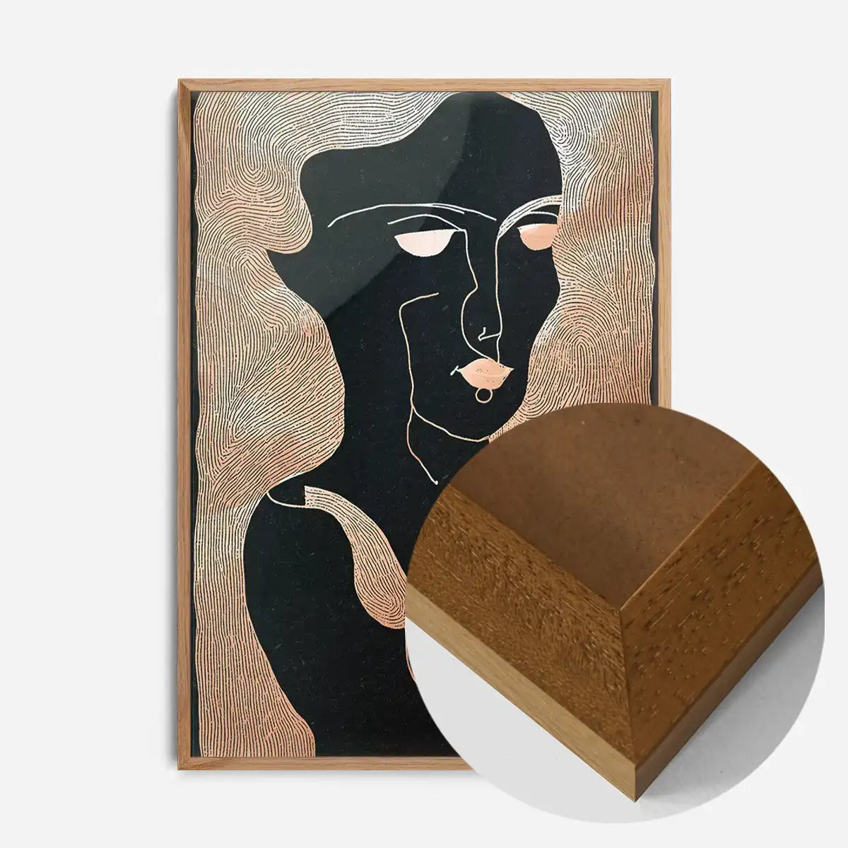 Abstract Peach Illustration Print 2