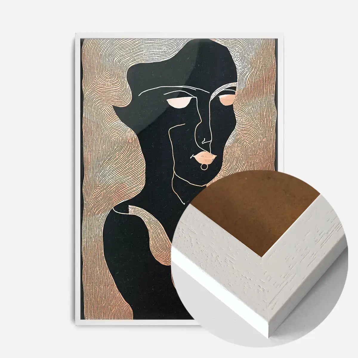 Abstract Peach Illustration Print 2