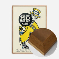 Queen City Printing Inks Vintage Poster - Yellow Man Print