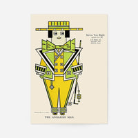 Queen City Printing Inks Vintage Poster - Green Man Print