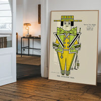 Queen City Printing Inks Vintage Poster - Green Man Print