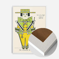 Queen City Printing Inks Vintage Poster - Green Man Print