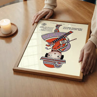 Queen City Printing Inks Vintage Poster - Red & Lavender Lady Print