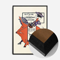 Queen City Printing Inks Vintage Poster - Pig Print
