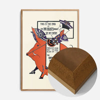 Queen City Printing Inks Vintage Poster - Pig Print