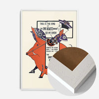 Queen City Printing Inks Vintage Poster - Pig Print