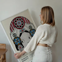 Queen City Printing Inks Vintage Poster - Large Head Print