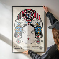 Queen City Printing Inks Vintage Poster - Large Head Print