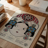 Queen City Printing Inks Vintage Poster - Large Head Print