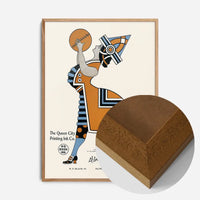 Queen City Printing Inks Vintage Poster - Lady With Ball Print