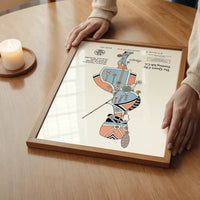 Queen City Printing Inks Vintage Poster - Guard In Pastels Print