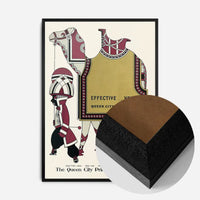 Queen City Printing Inks Vintage Poster - Gold Camel Print