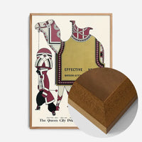 Queen City Printing Inks Vintage Poster - Gold Camel Print