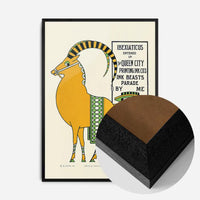 Queen City Printing Inks Vintage Poster - Ibex Goat Print