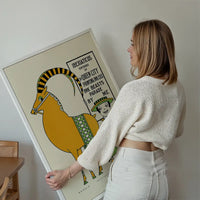 Queen City Printing Inks Vintage Poster - Ibex Goat Print