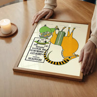 Queen City Printing Inks Vintage Poster - Ibex Goat Print