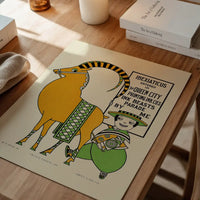 Queen City Printing Inks Vintage Poster - Ibex Goat Print