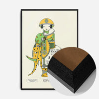 Queen City Printing Inks Vintage Poster - Elephant Print