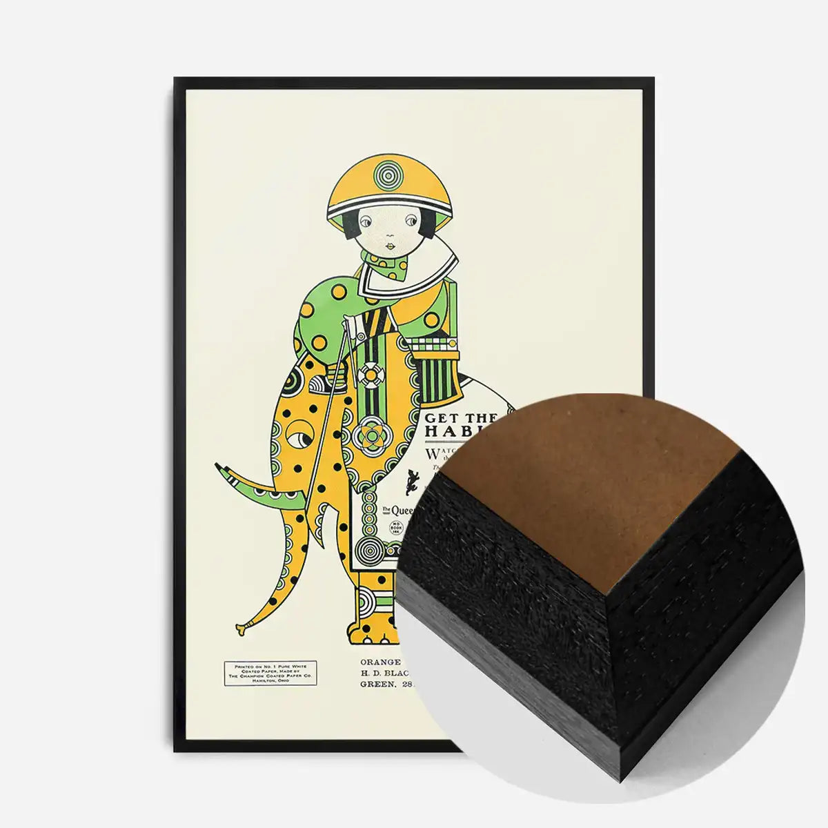 Queen City Printing Inks Vintage Poster - Elephant Print