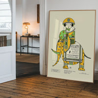 Queen City Printing Inks Vintage Poster - Elephant Print