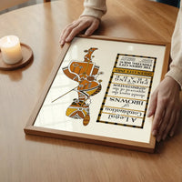 Queen City Printing Inks Vintage Poster - Figure In Brown Print