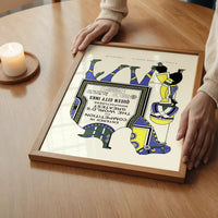 Queen City Printing Inks Vintage Poster - Yellow & Blue Camel Print