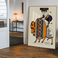 Queen City Printing Inks Vintage Poster - Bull Print