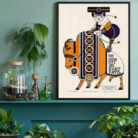 Queen City Printing Inks Vintage Poster - Bull Print