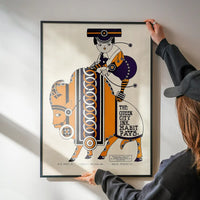 Queen City Printing Inks Vintage Poster - Bull Print