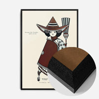 Queen City Printing Inks Vintage Poster - Bronze Witch Print