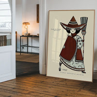 Queen City Printing Inks Vintage Poster - Bronze Witch Print