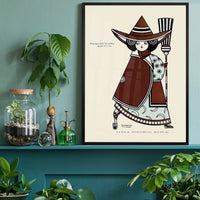 Queen City Printing Inks Vintage Poster - Bronze Witch Print