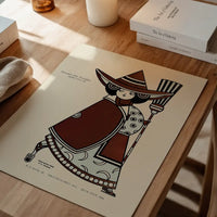 Queen City Printing Inks Vintage Poster - Bronze Witch Print
