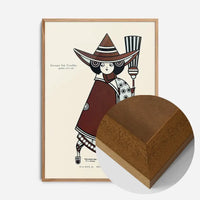 Queen City Printing Inks Vintage Poster - Bronze Witch Print
