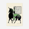 Queen City Printing Inks Vintage Poster - Black & Green Horse Print
