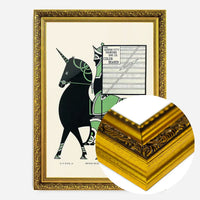 Queen City Printing Inks Vintage Poster - Black & Green Horse Print