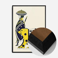 Queen City Printing Inks Vintage Poster - Yellow Bear Print