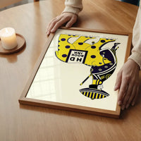 Queen City Printing Inks Vintage Poster - Yellow Bear Print