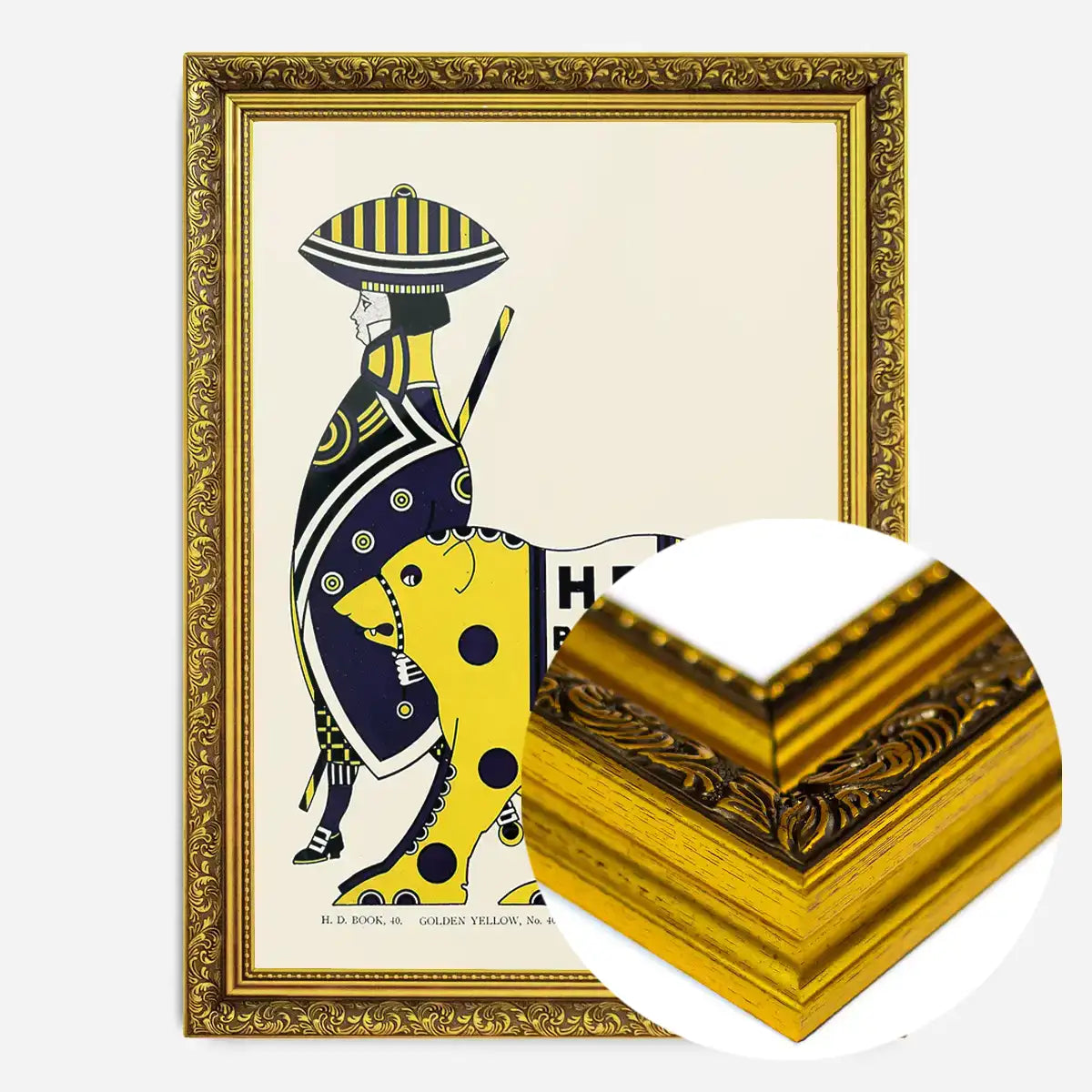 Queen City Printing Inks Vintage Poster - Yellow Bear Print