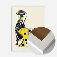 Queen City Printing Inks Vintage Poster - Yellow Bear Print