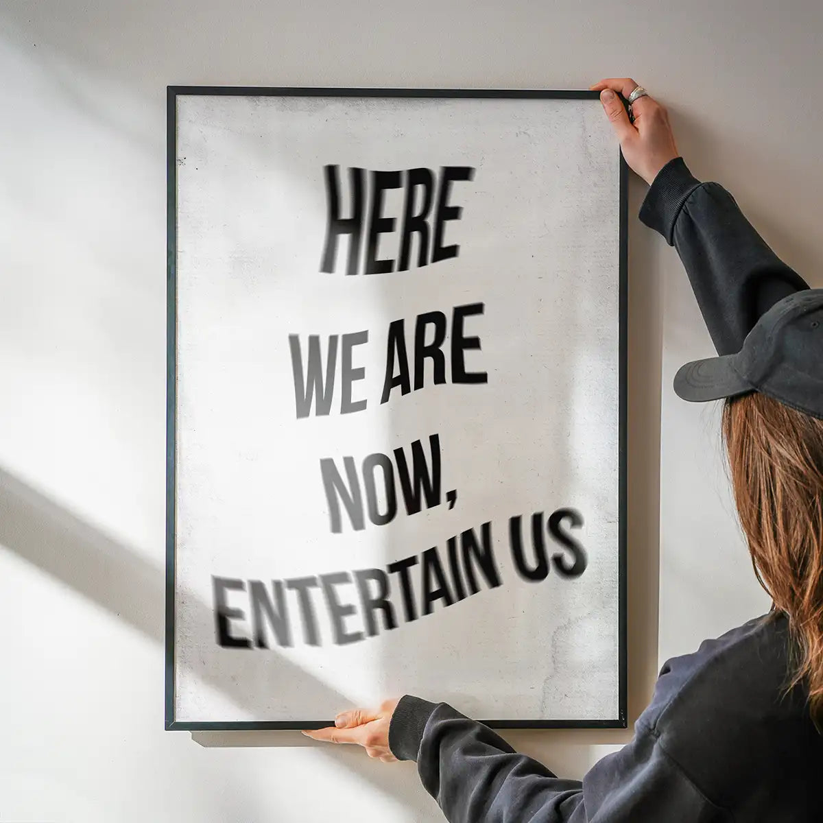 Entertain Us Nirvana Lyrics Quote Print