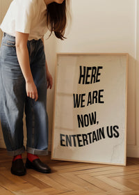 Entertain Us Nirvana Lyrics Quote Print